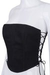 Side cross corset top